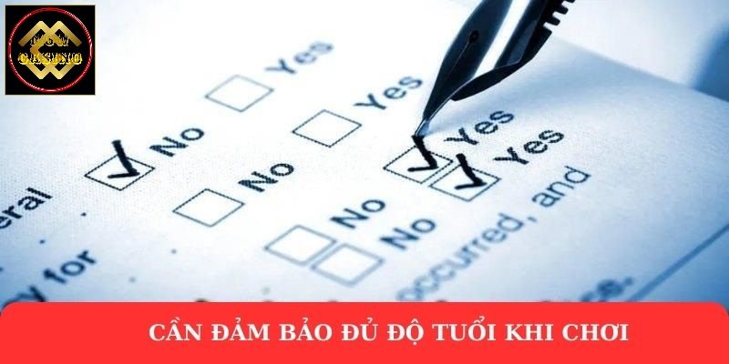 Cần đảm bảo đủ độ tuổi khi chơi